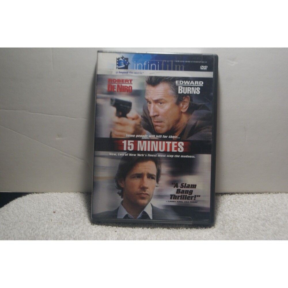 15 Minutes (DVD, 2001) Robert De Niro Edward Burns  ~ Action Thriller
